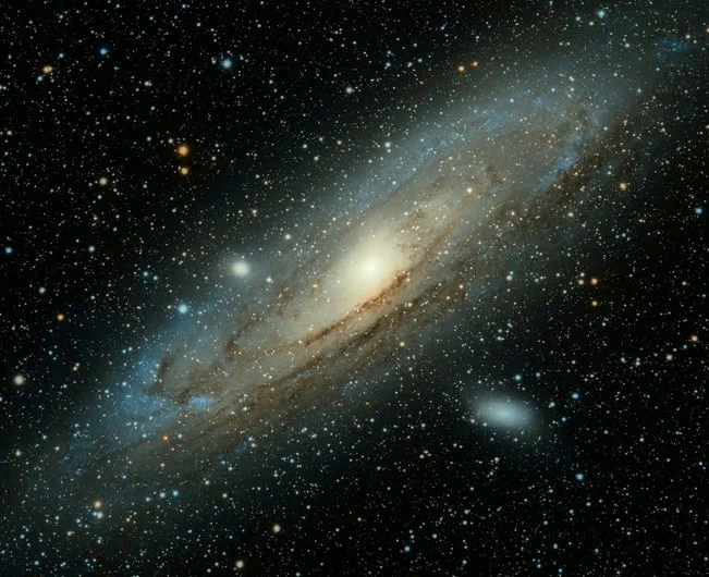 Die Andromeda-Galaxie mit Milliarden weiterer Sonnensysteme